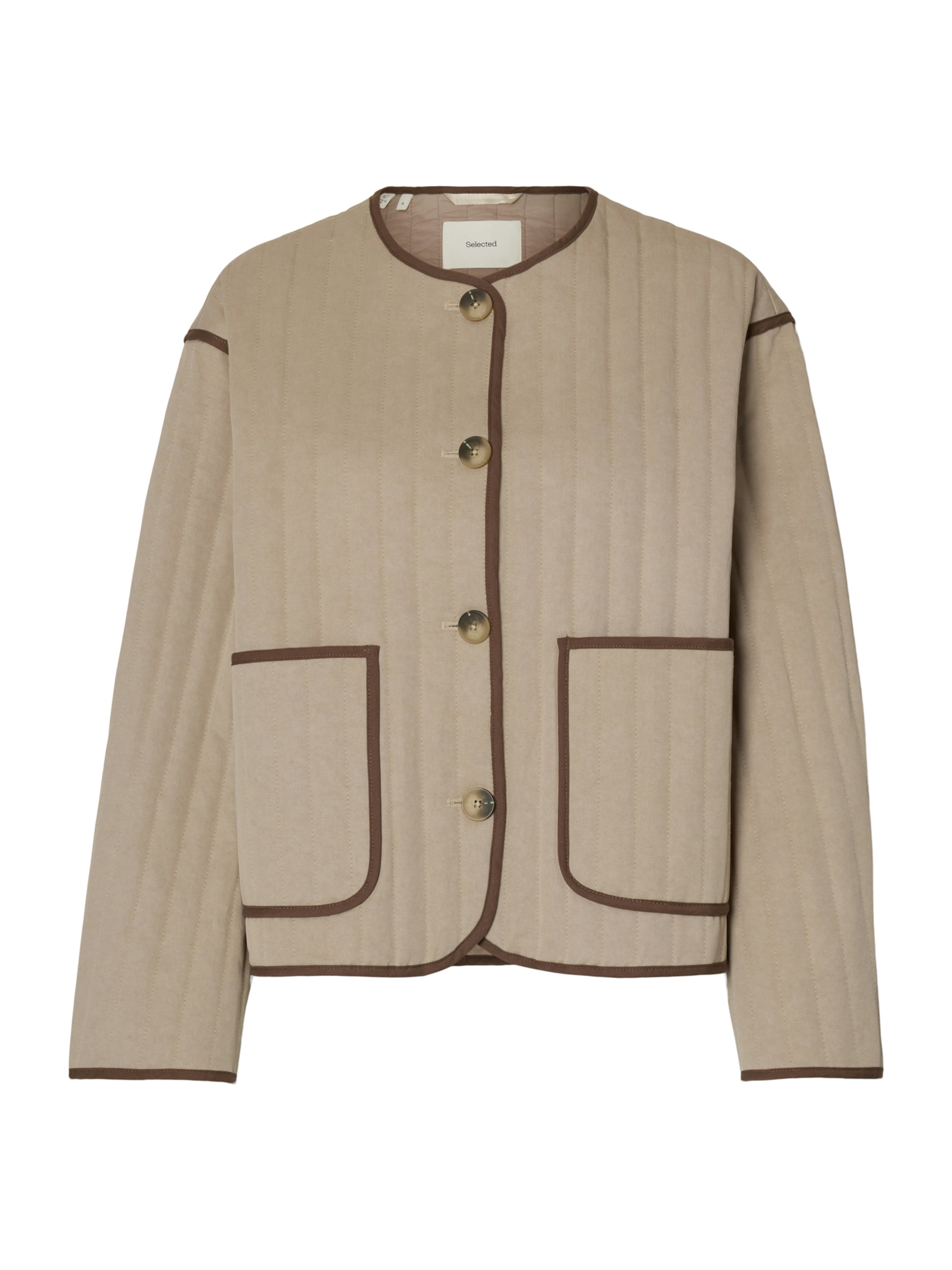 SELECTED - Chaqueta de entretiempo 'SLFMALINA' en beige: frente