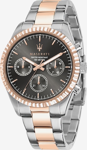 Maserati Uhr 'COMPETIZIONE 43MM' in Silber: front
