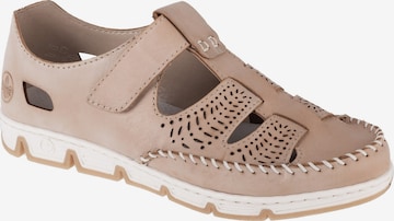 Slip on Rieker en beige : devant
