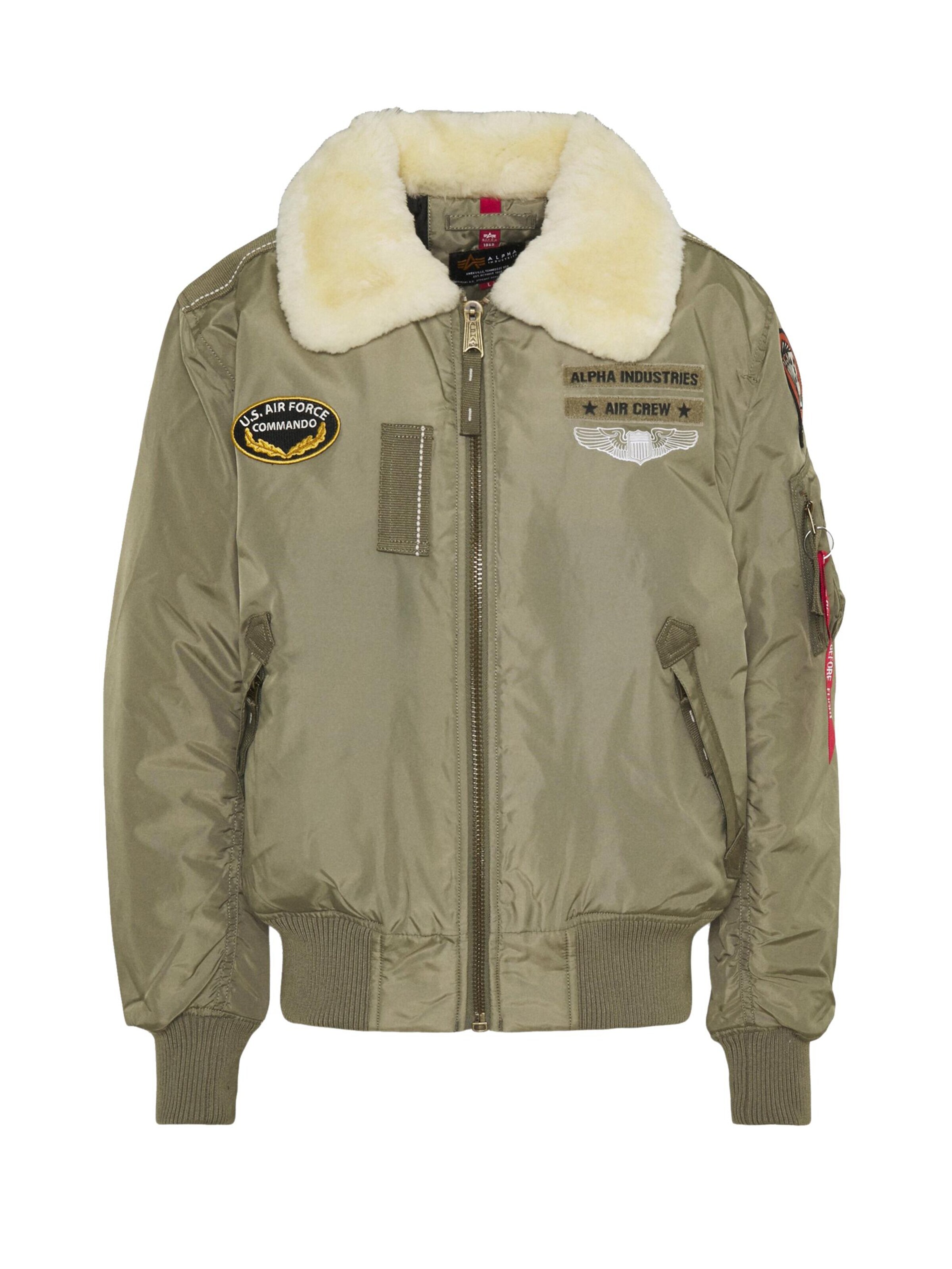 ALPHA INDUSTRIES Between-Season Jacket 'Injector III Air Force' in Brown: front