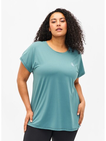 Active by Zizzi T-shirt 'ABASIC' in Grün: Vorderseite