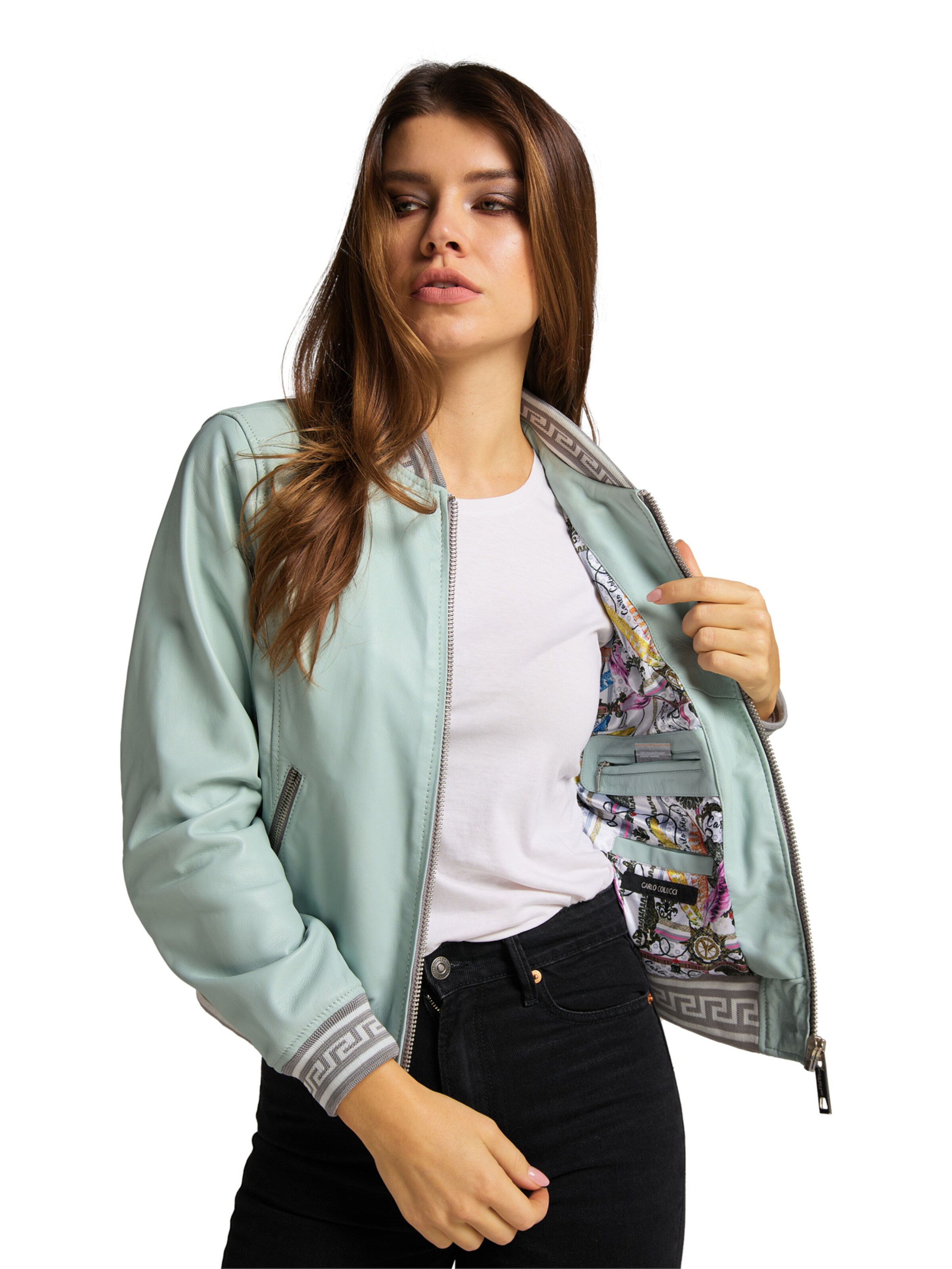 Carlo Colucci Übergangsjacke 'Colton-L' in Grün