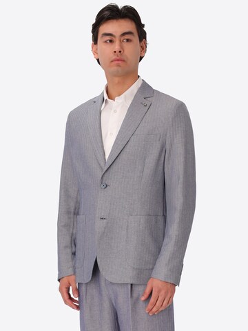 Coupe regular Veste de costume 'Trifoglio' Distretto12 en gris : devant