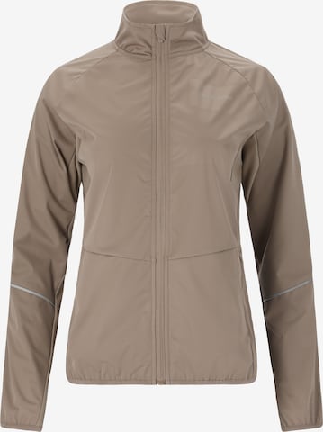 ENDURANCE Athletic Jacket 'Elving' in Beige: front