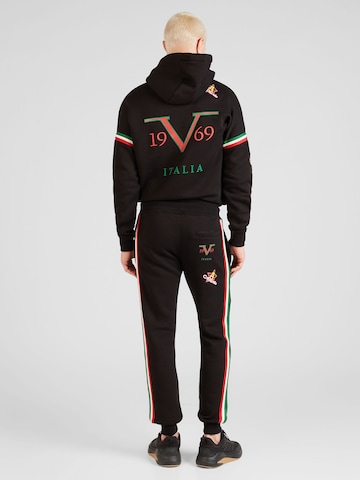 19V69 ITALIA Tapered Pants in Black