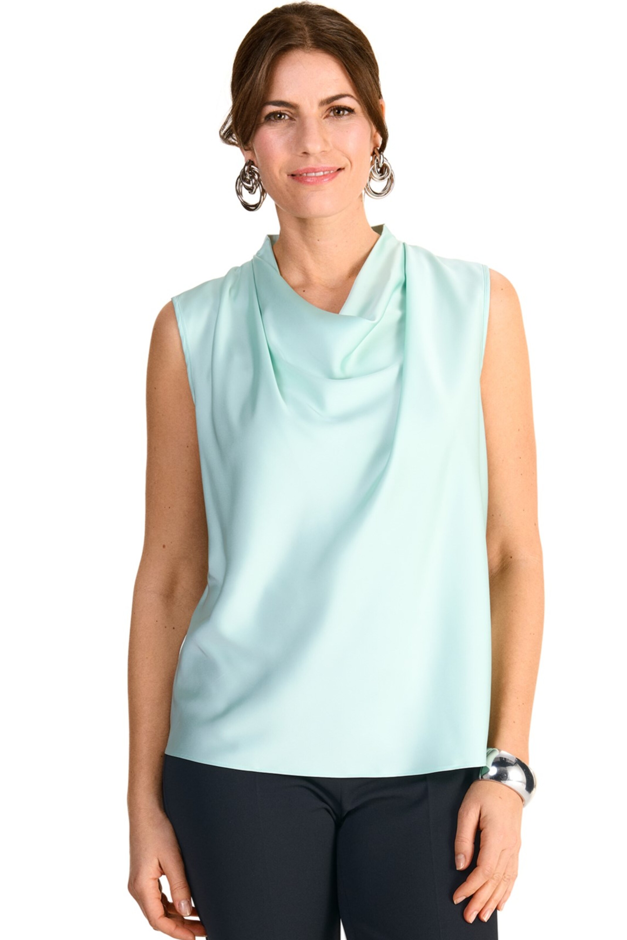 HERMANN LANGE Collection Top in Grün: Vorderseite