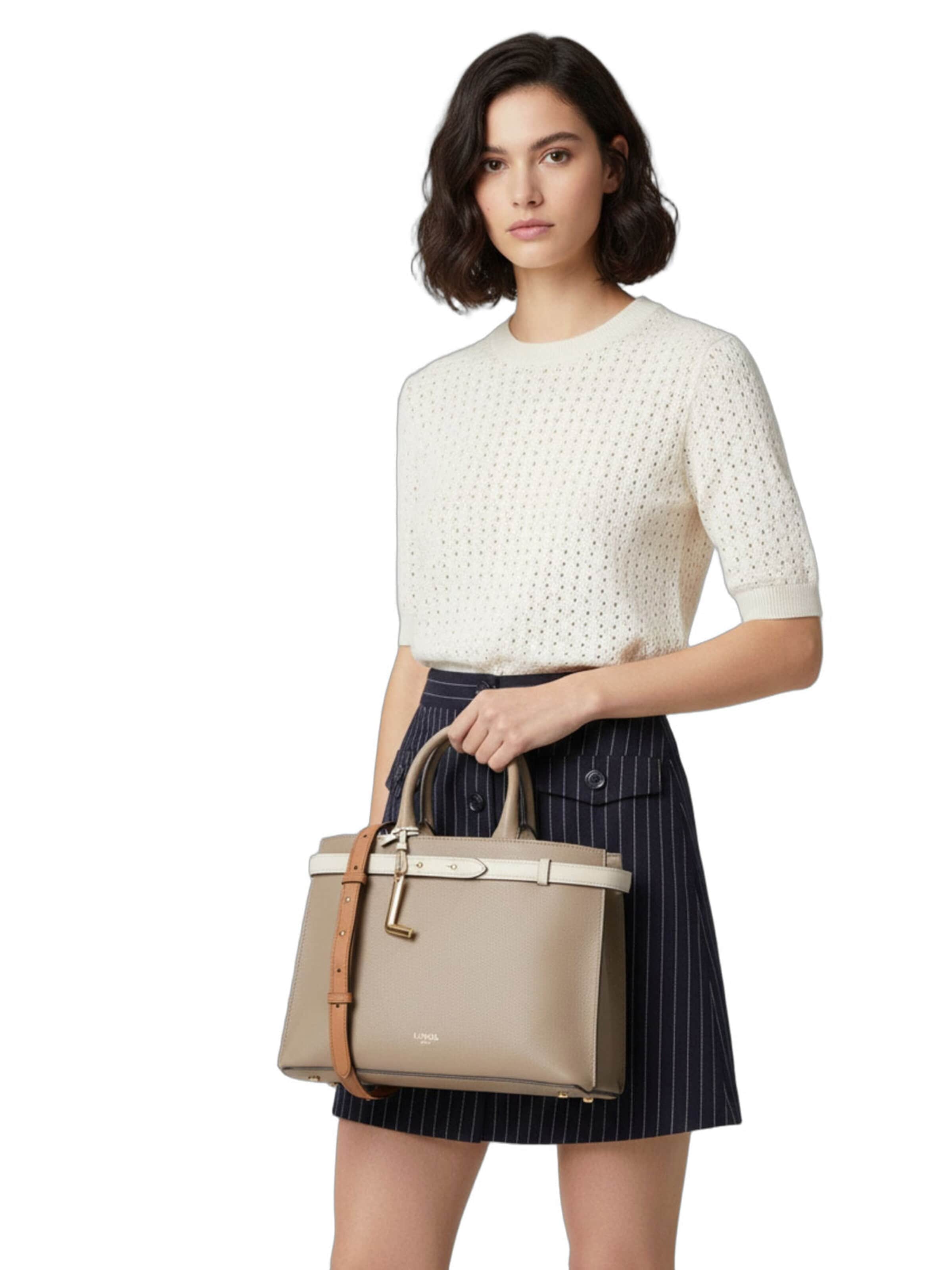 Shopper 'Faubourg' di Lancel in bianco