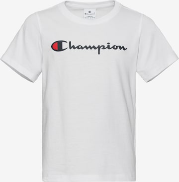 T-Shirt Champion Authentic Athletic Apparel en blanc : devant