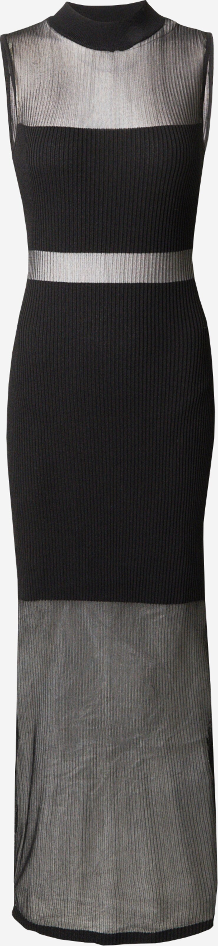 Robe Karen Millen Noire - Détails En Maille - Taille 8 (UK) - Occasion Très Bon état - Pour Soirée