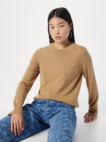 BOSS Sweater 'FEGANASI' in Beige: front