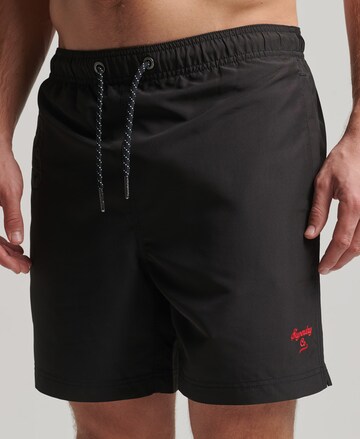 Superdry Zwemshorts in Zwart: voorkant