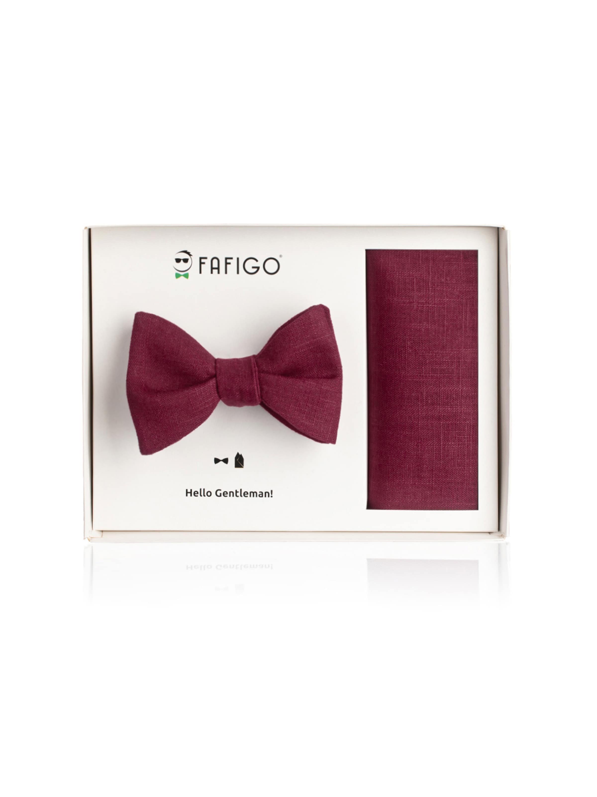FAFIGO Bow Tie 'Set Emilio' in Red: front