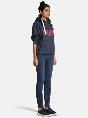 Sweat-shirt 'SÜNN - MOIN' salzhaut en bleu
