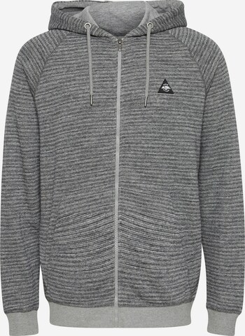 BLEND Zip-Up Hoodie 'Nuka' in Grey: front