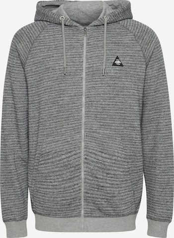 BLEND Zip-Up Hoodie 'Nuka' in Grey: front