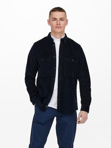 Only & Sons Regular fit Ing 'Terry' - kék: elől