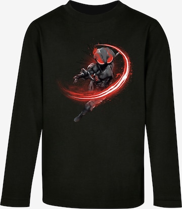 ABSOLUTE CULT Shirt 'Aquaman - Black Manta Flash' in Zwart: voorkant