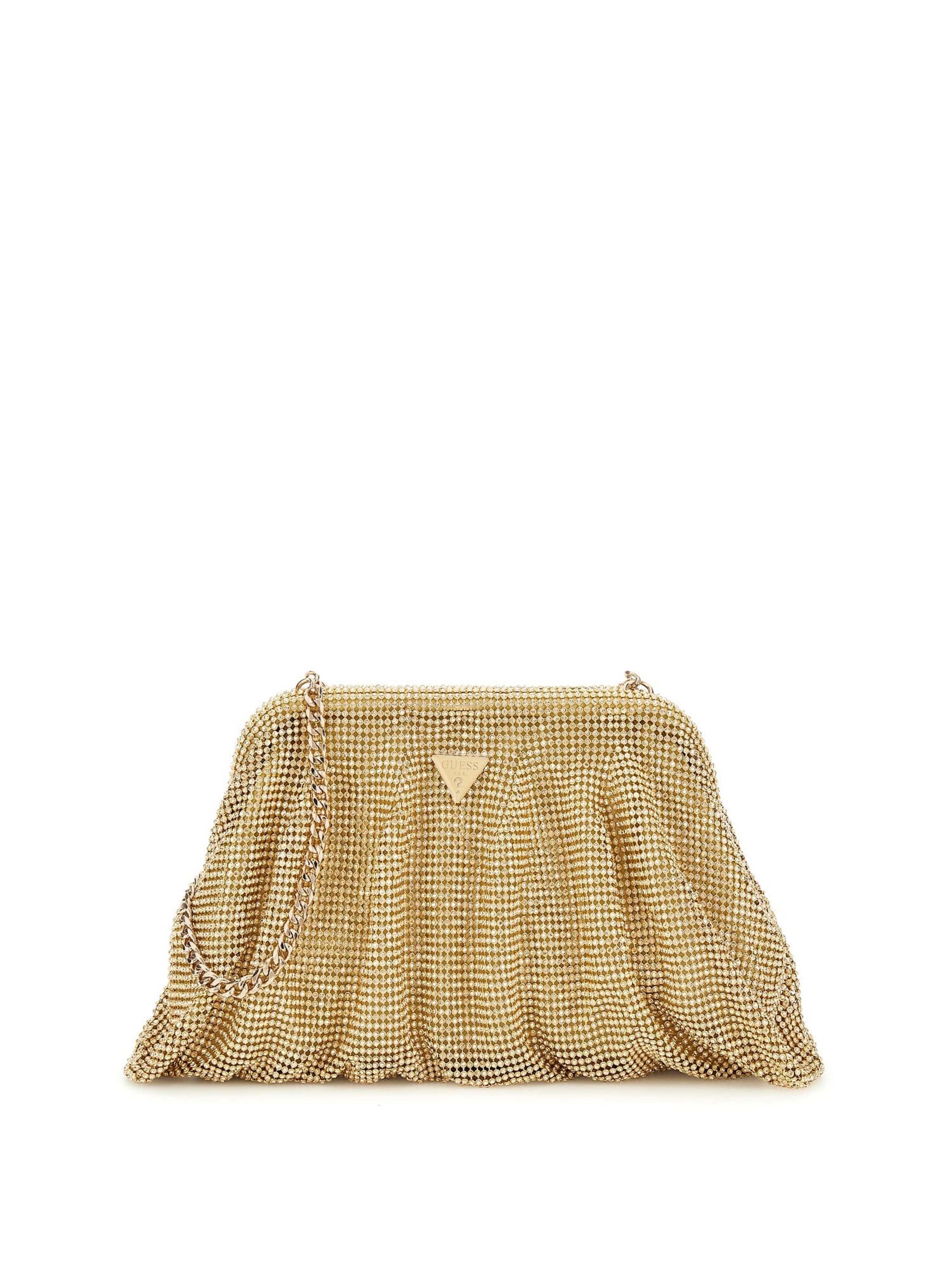 GUESS Clutch 'Zalina' in Gold: front
