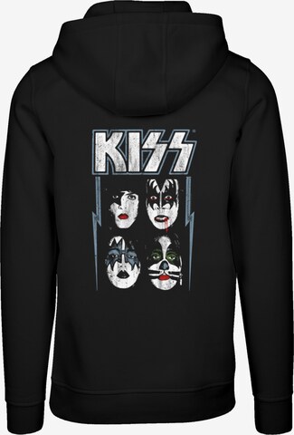 F4NT4STIC Sweatshirt 'Kiss Rock Music Band Made For Lovin' You' in Black: front