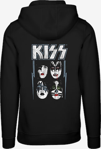 Sweat-shirt 'Kiss Rock Music Band Made For Lovin' You' F4NT4STIC en noir : devant