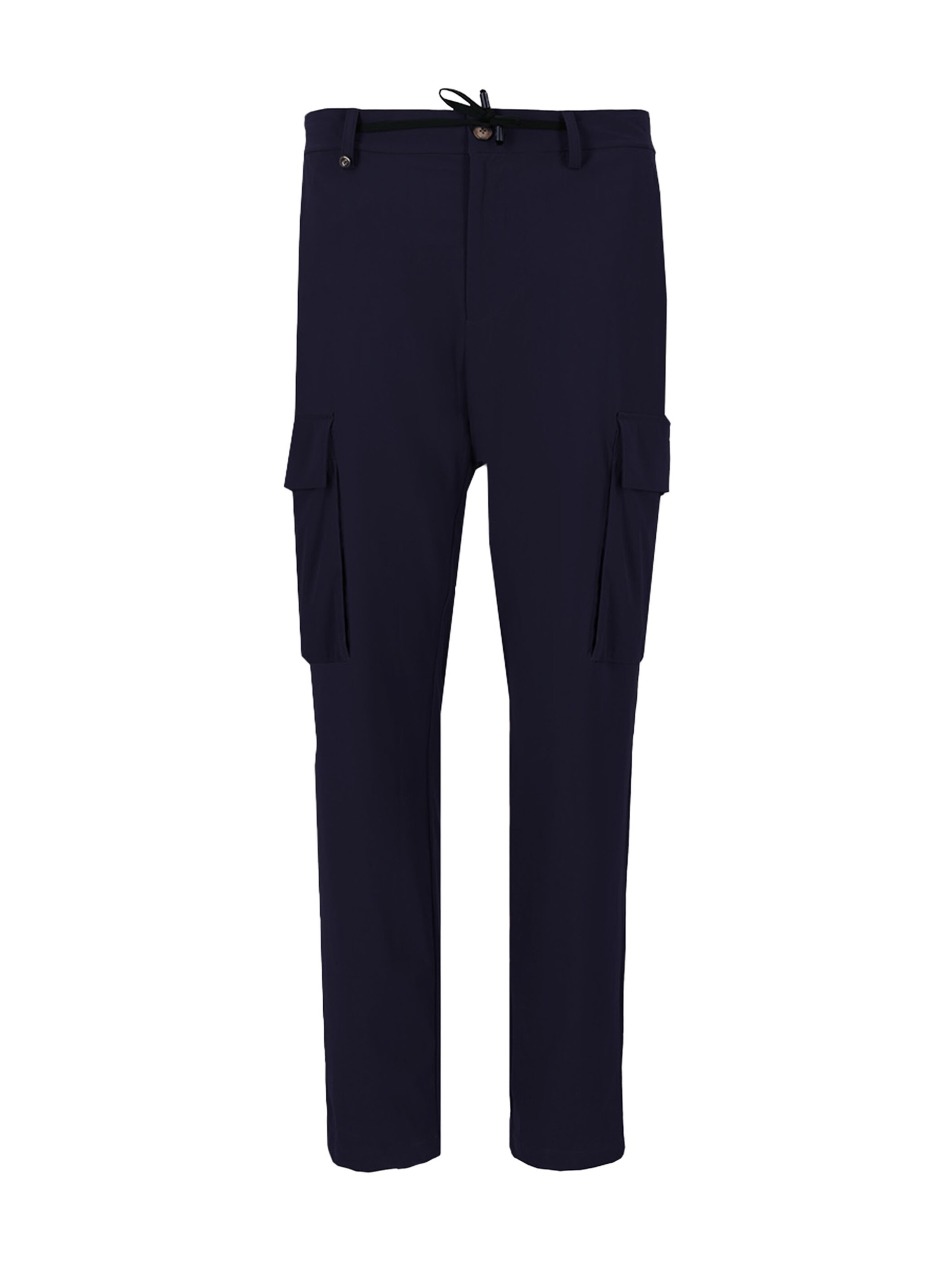 Distretto12 Tapered Cargobroek 'Active' in Blauw: voorkant