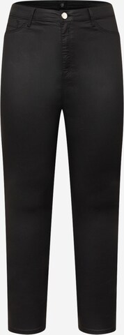 River Island Plus - Skinny Vaquero en negro: frente