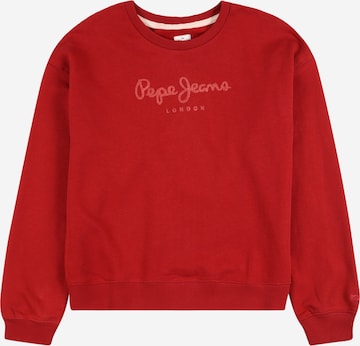 Pepe Jeans Sweatshirt ' WINTER ROSE' in Rot: predná strana