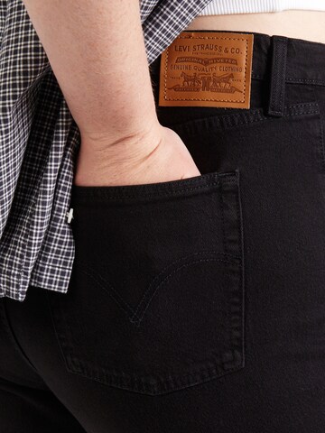 Levi's® Plus Tapered Farkut 'RIBCAGE STRAIGHT' värissä musta