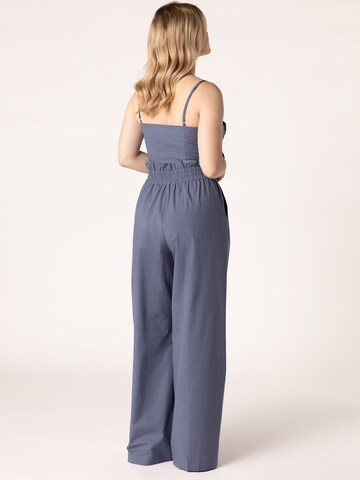 Laurella - Pierna ancha Pantalón en azul