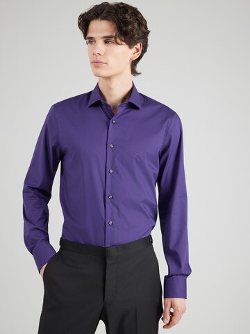 Michael Kors Slim Fit Риза в лилав: отпред