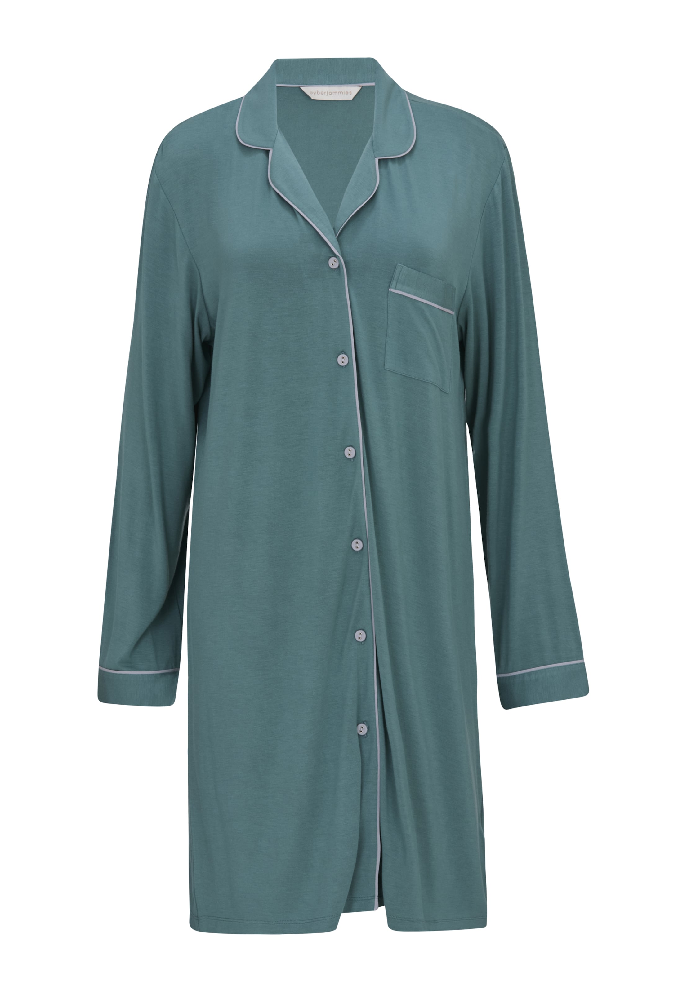 Cyberjammies Nachthemd 'Kallie' in Grün: Vorderseite