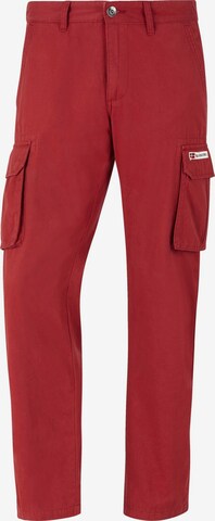 Jan Vanderstorm Loose fit Cargo Pants ' Steen ' in Red: front