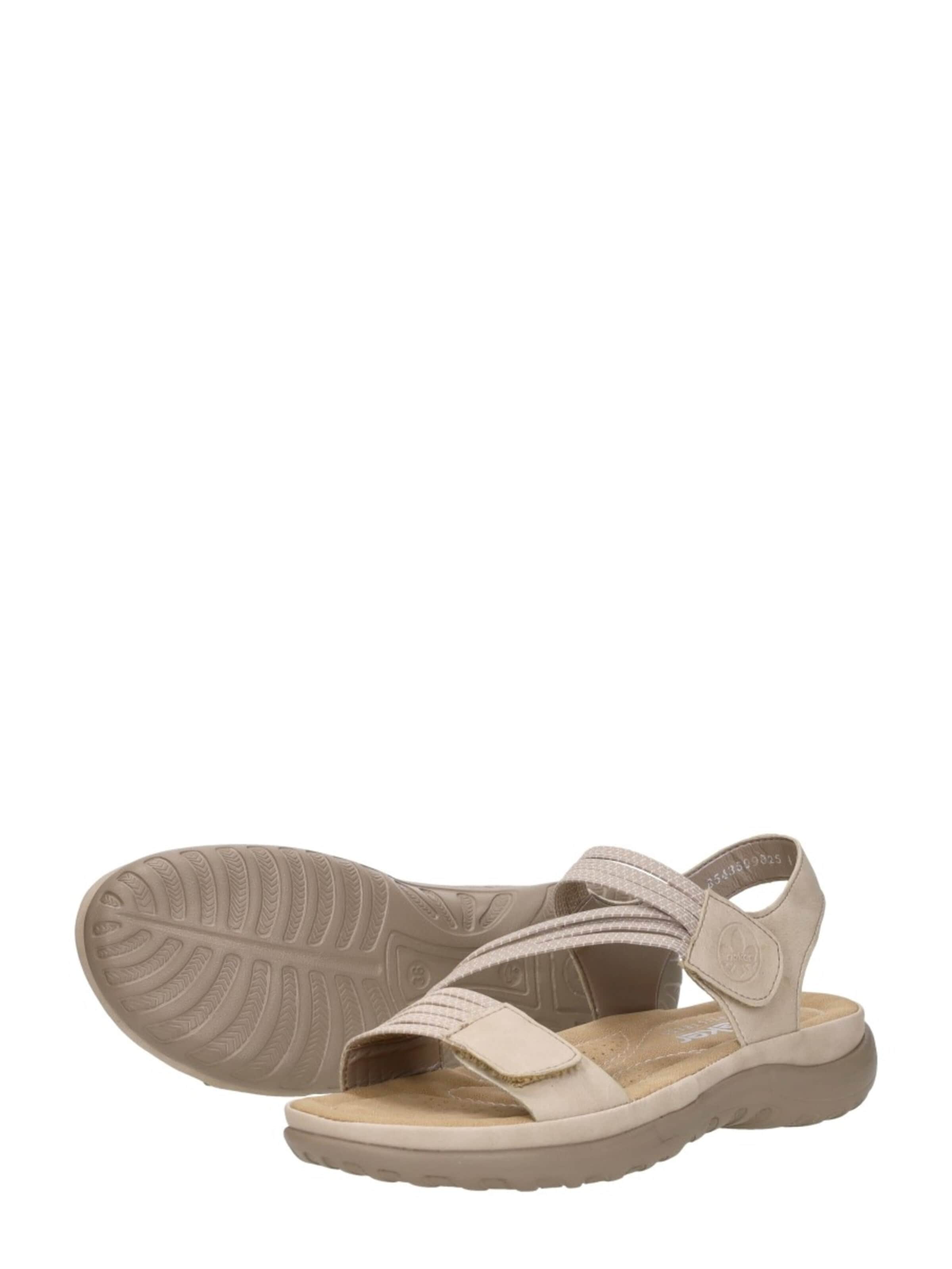 Sandales 'Sandalen Plat' Rieker en beige