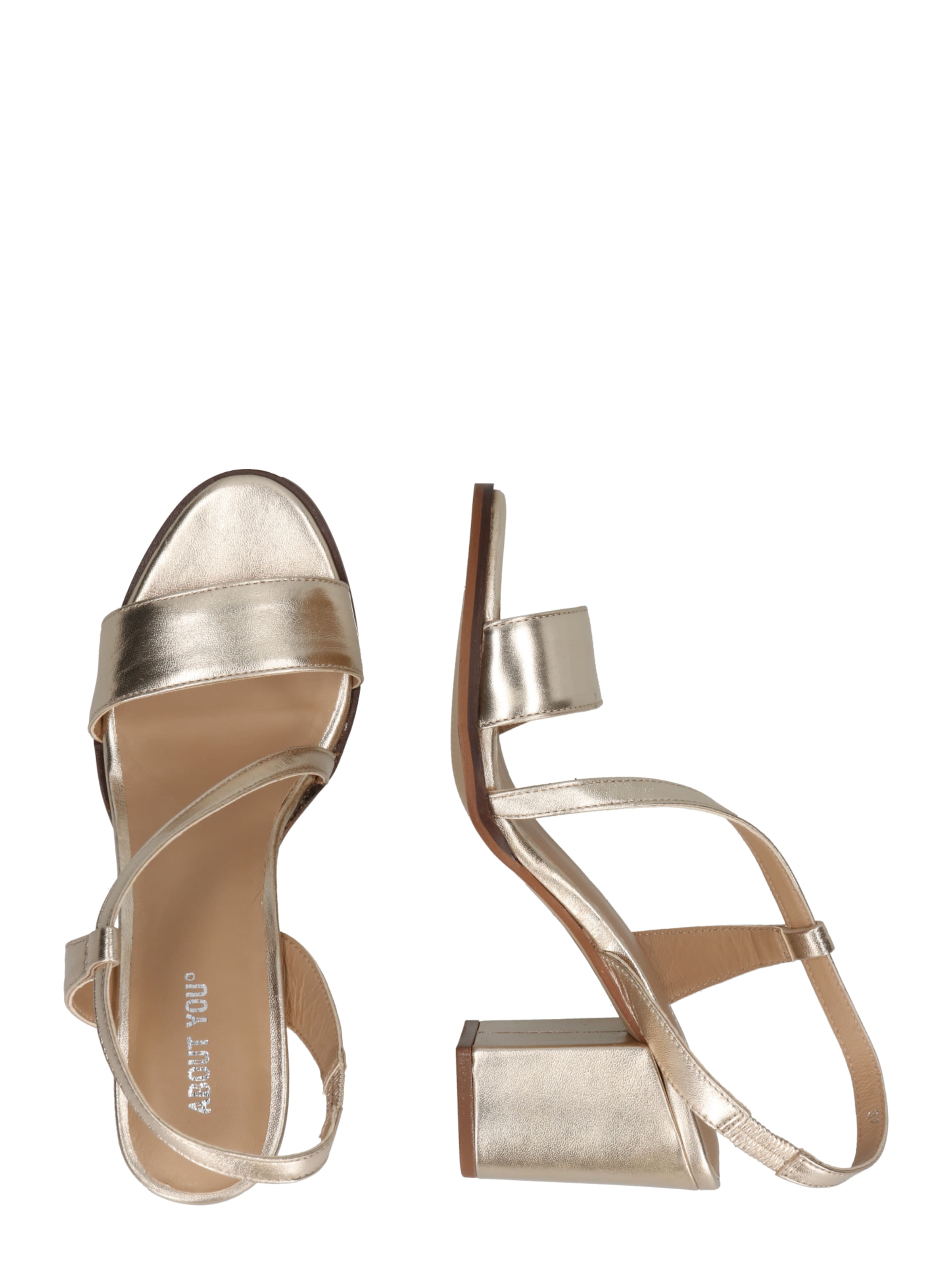 Sandale cu baretă 'Elanur' de la ABOUT YOU pe auriu