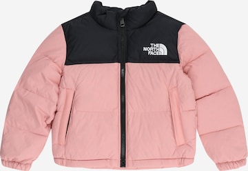 THE NORTH FACE Куртка в спортивном стиле 'RETRO NUPTSE' в Ярко-розовый: спереди