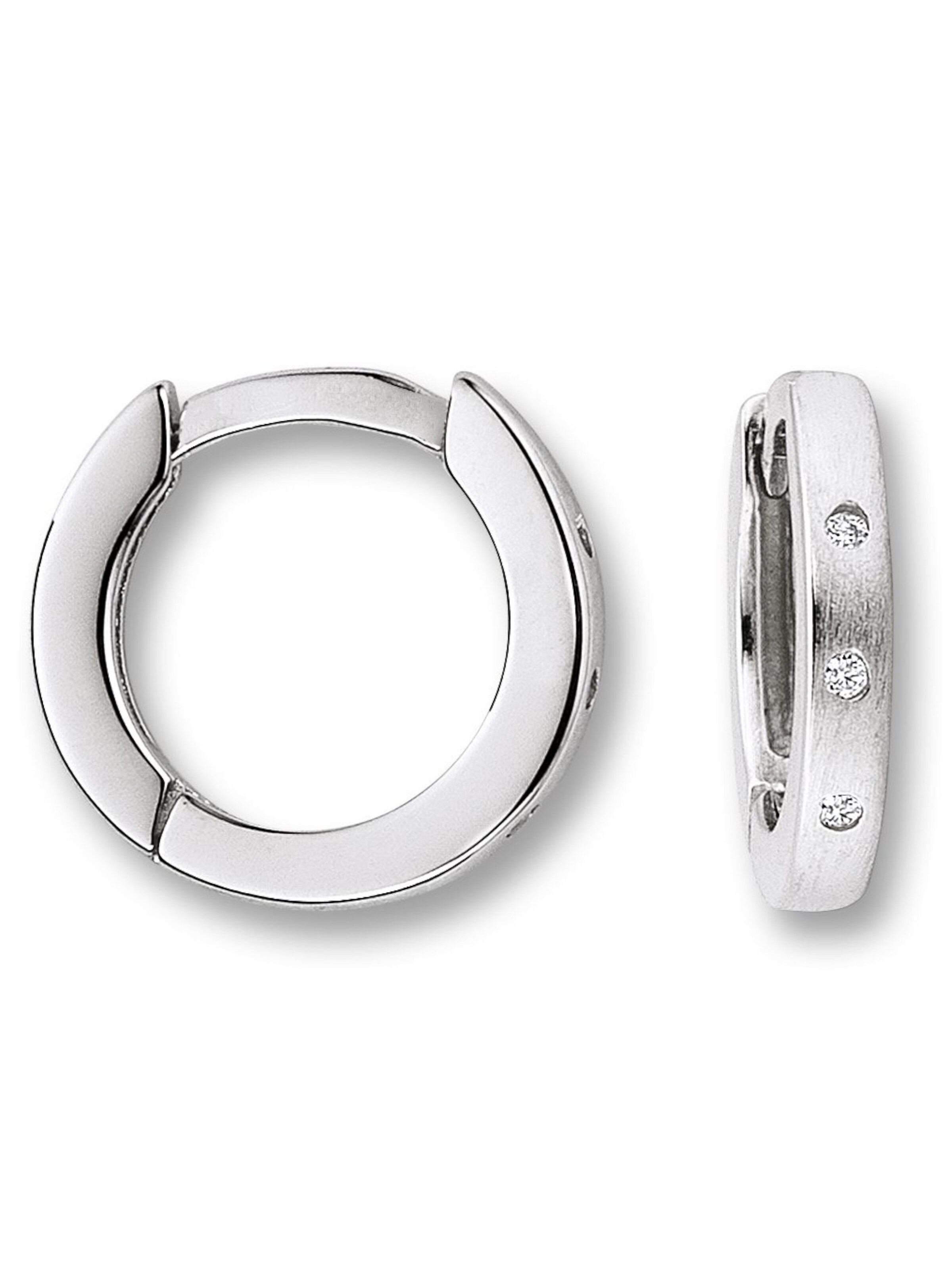 ONE ELEMENT Ohrringe in Silber: Vorderseite
