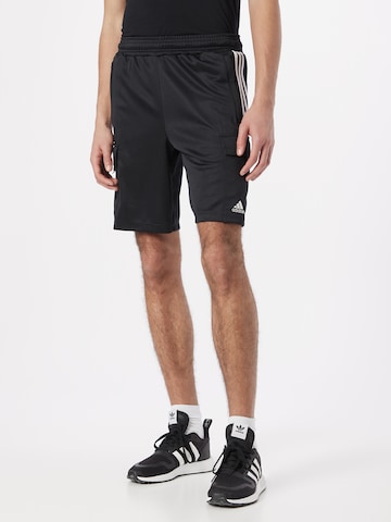 regular Pantaloni sportivi 'Tiro' di ADIDAS SPORTSWEAR in nero: frontale