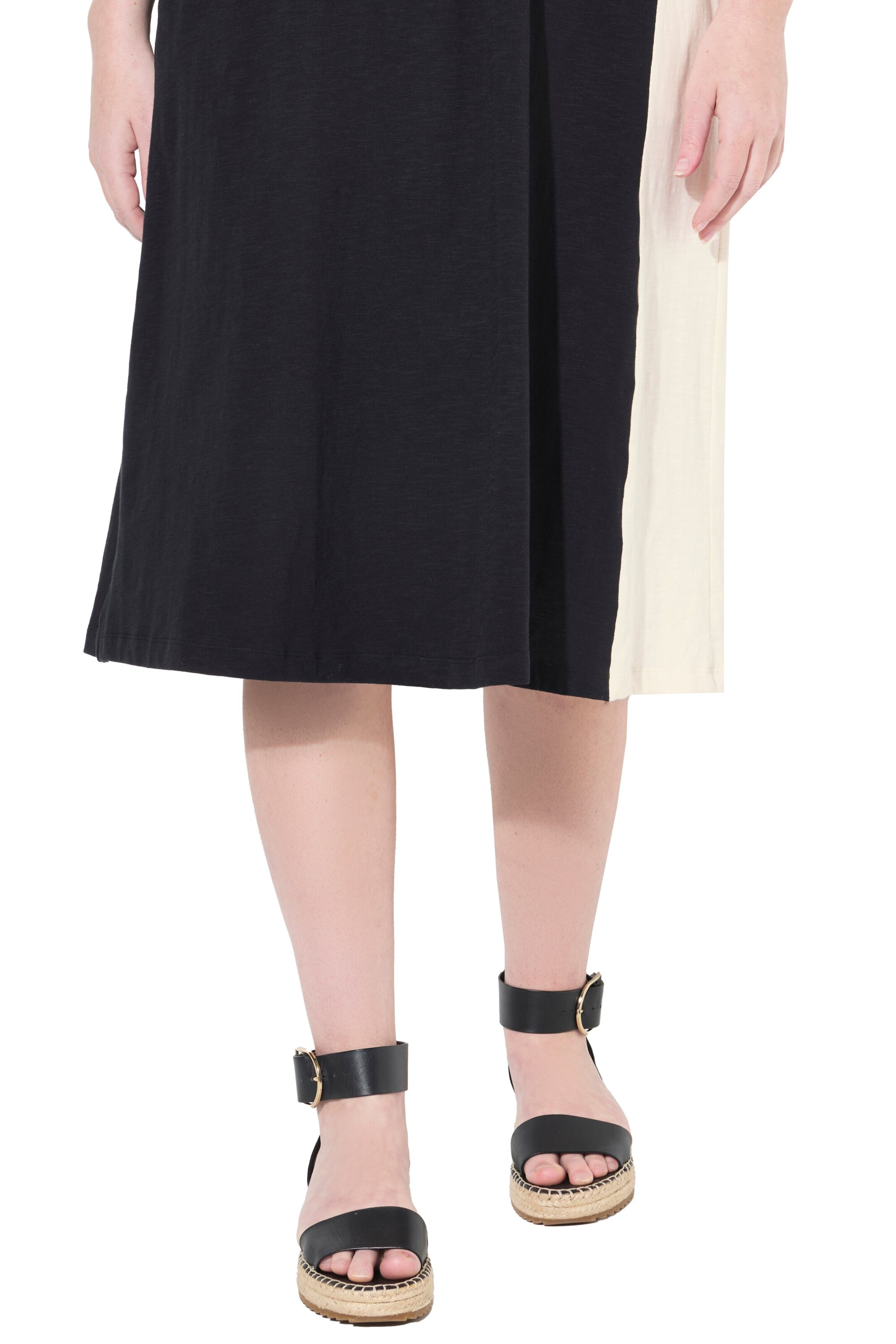 Ulla Popken Rok in Zwart: voorkant