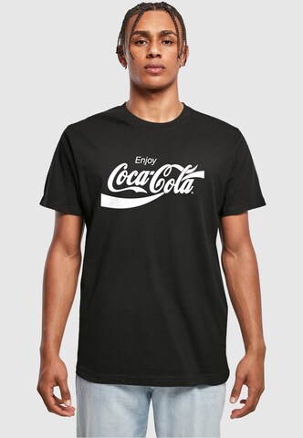 Maglietta 'Coca Cola' di Merchcode in nero: frontale