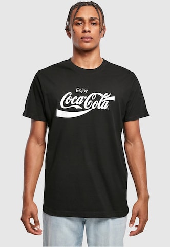 Merchcode Shirt 'Coca Cola' in Zwart: voorkant