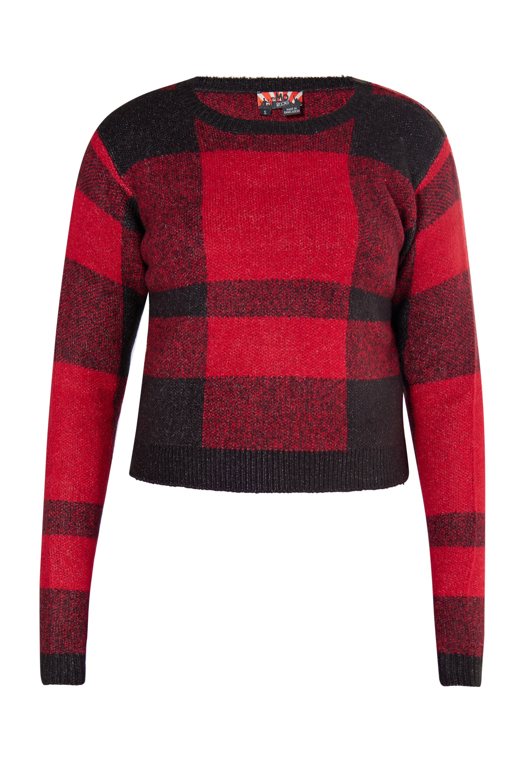 myMo ROCKS Pulover 'Ucy' | rdeča barva: sprednja stran