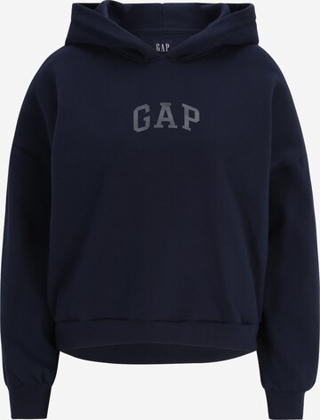 Gap Petite Sweatshirt in Blue: front