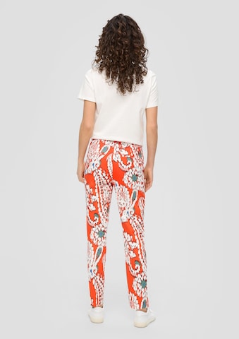 Coupe slim Pantalon s.Oliver en orange