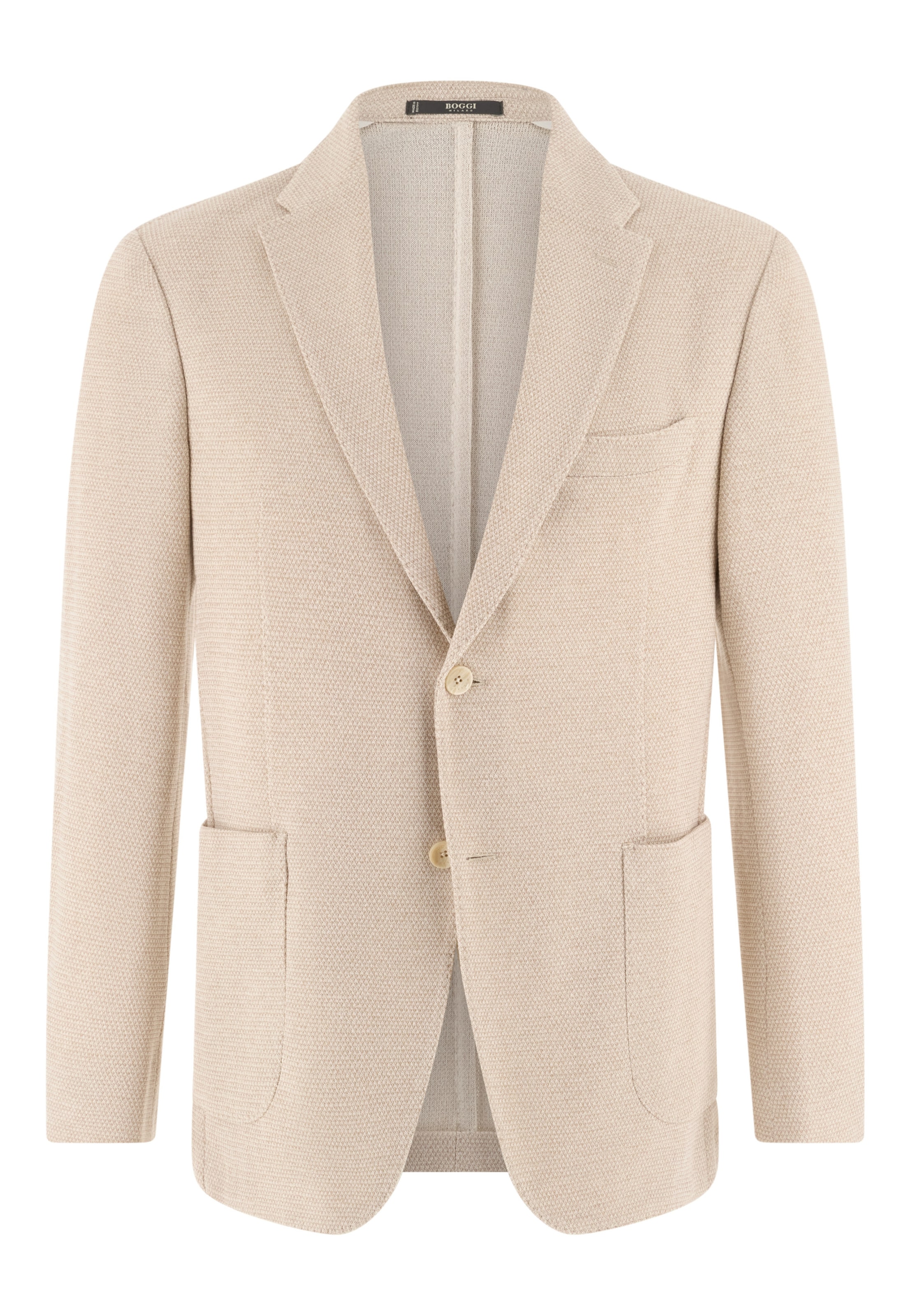 Boggi Milano Slim fit Blazer in Beige: front
