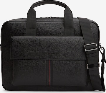 Sac d’ordinateur portable 'Central' TOMMY HILFIGER en noir : devant
