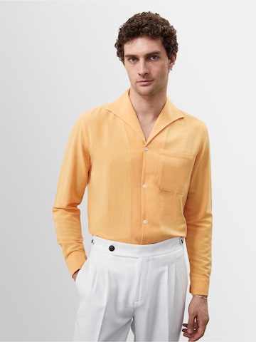 Coupe regular Chemise Dandalo en jaune : devant