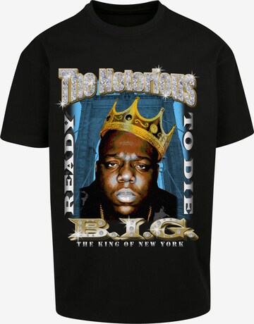 T-Shirt 'Biggie Crown' Mister Tee en noir : devant