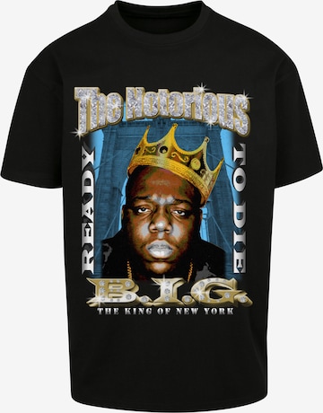 Mister Tee Shirt 'Biggie Crown' in Black: front