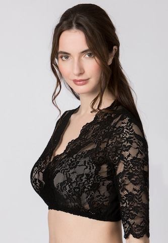 STOCKERPOINT Klederdracht blouse ' Alaya' in Zwart