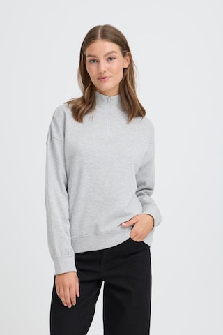 ICHI Sweatshirt in Grau: Vorderseite